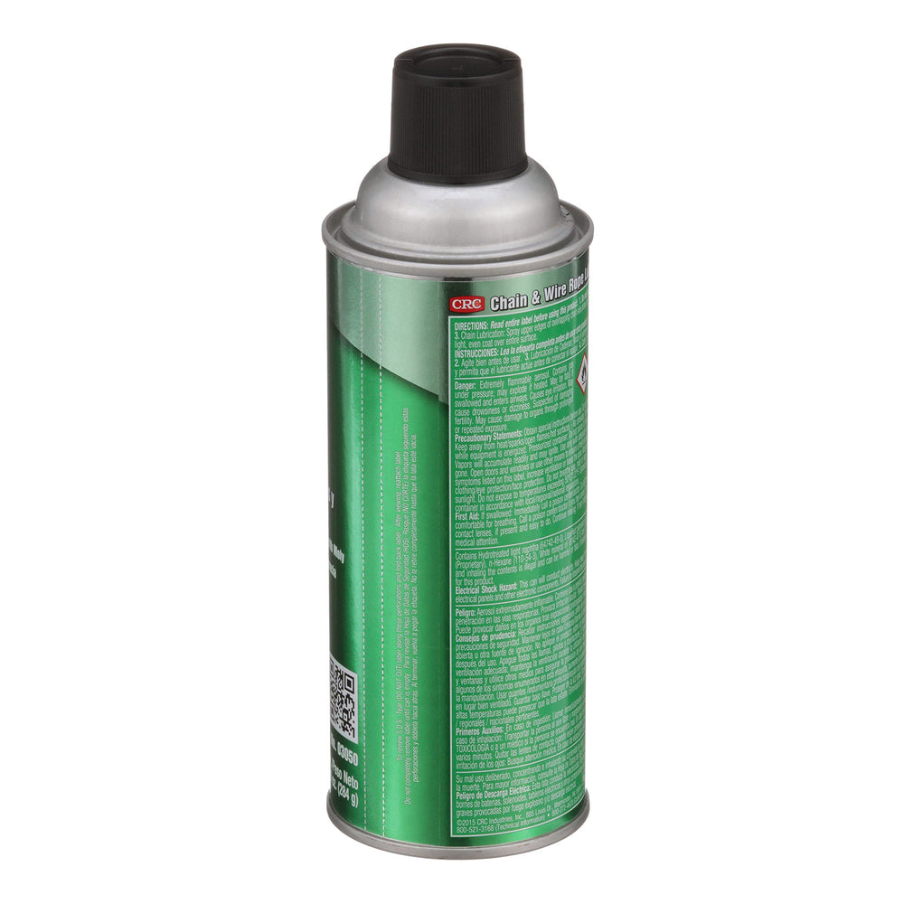 CRC lubricant applied to hoist gear in workshop to reduce wear and prevent seizing