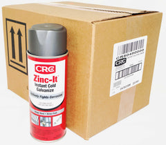 CRC cold galvanizing front packaging showing matte gray can, clear protection