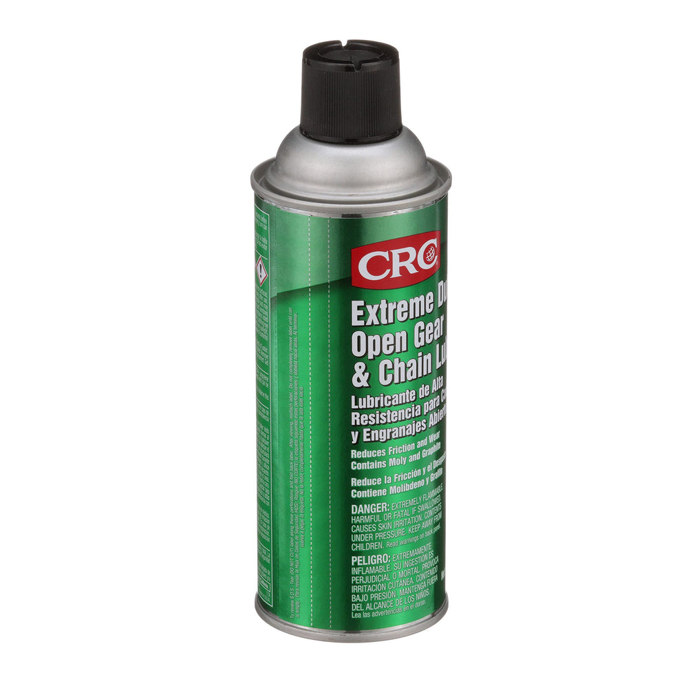CRC close-up of black moly-graphite coating texture protecting metal