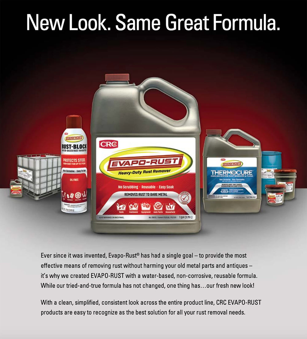 CRC Thermocure in engine bay during service demonstrating rust removal benefit