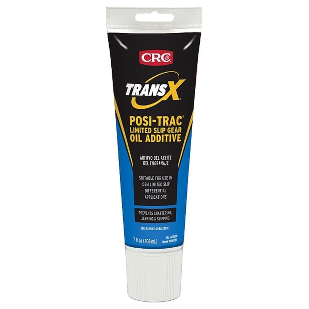 CRC Trans-X Posi-Trac bottle front label showing product and benefit