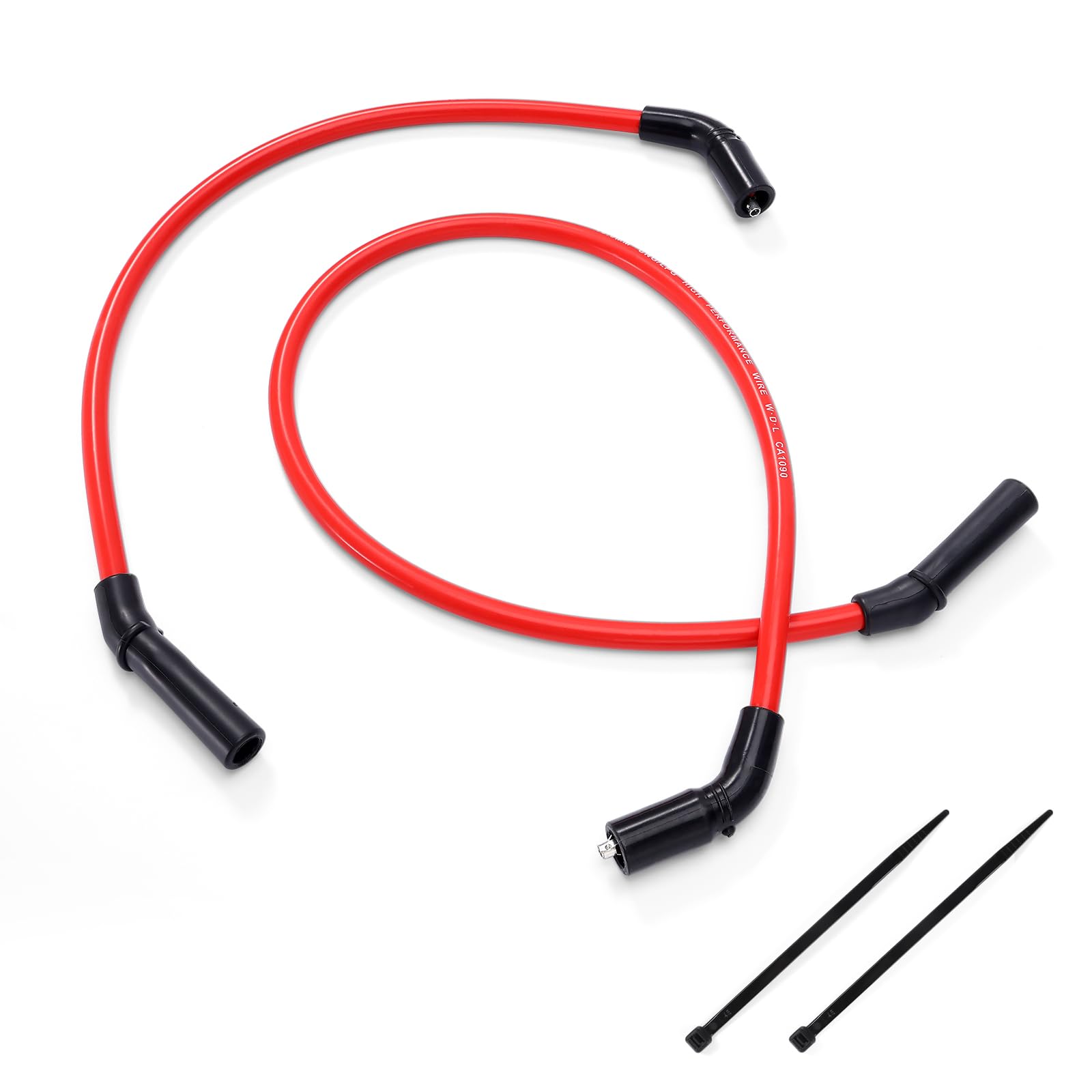 Creative.C red spark plug wires front packaging showing fitment and color benefit