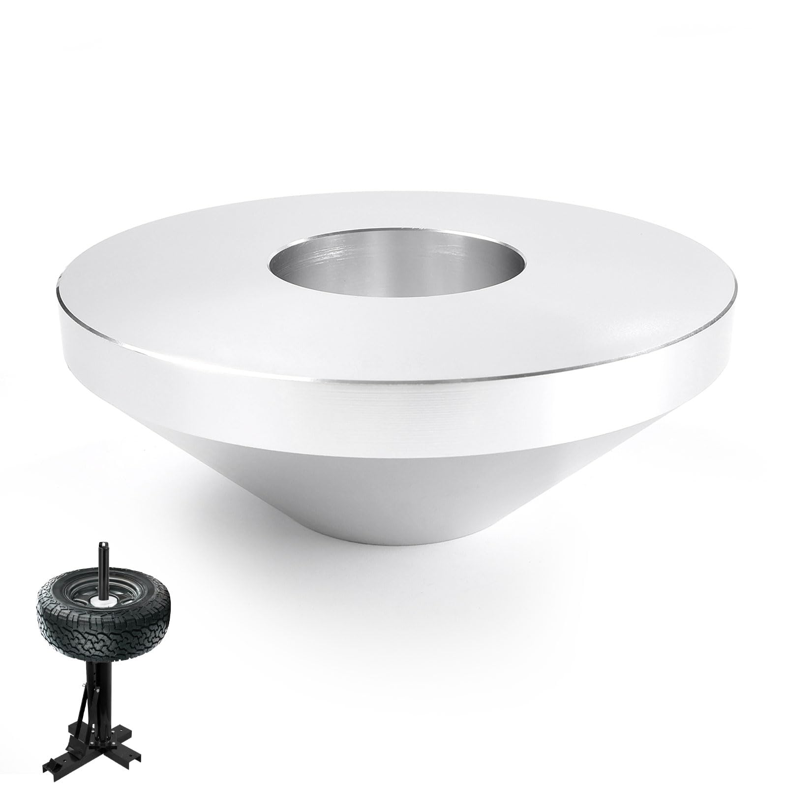Creative.C centering cone front view showing precise profile and benefit of secure centering