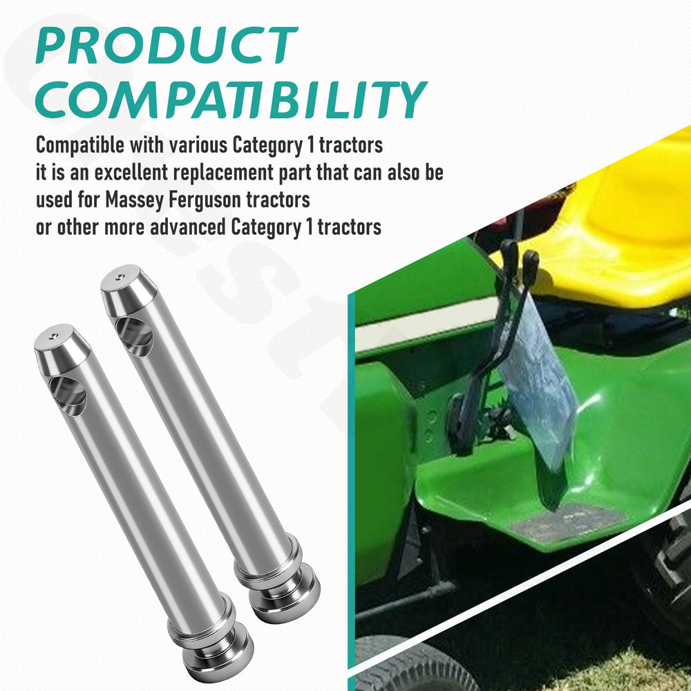 CrestWeld top link pin installed on tractor demonstrating proper fit and reliability