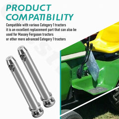 CrestWeld top link pin installed on tractor demonstrating proper fit and reliability