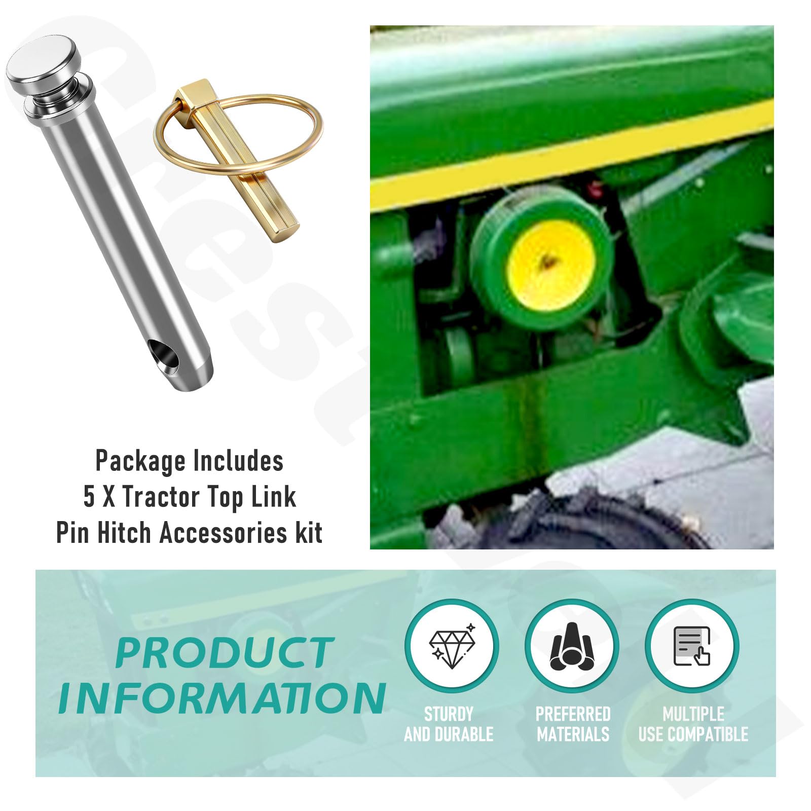 CrestWeld pin beside ruler showing 3/4" diameter and precise sizing benefit