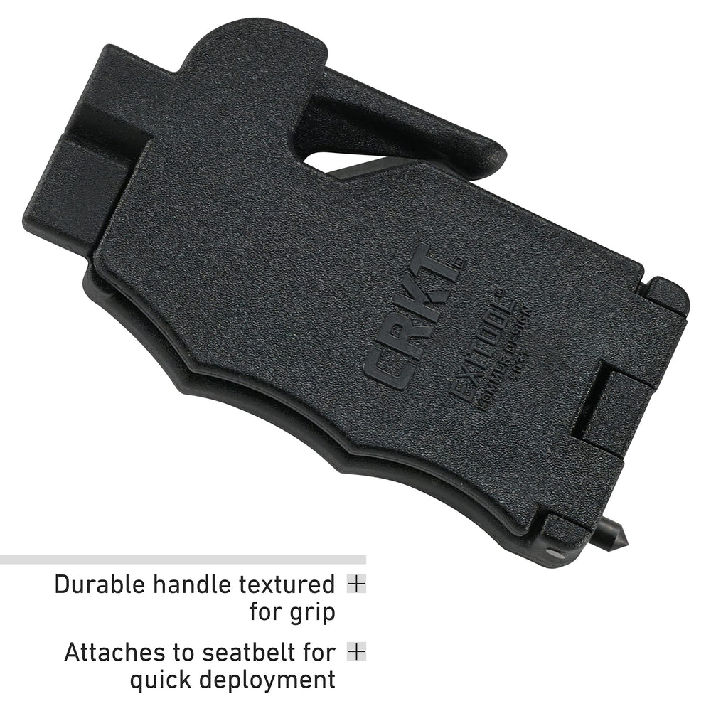 CRKT Exitool textured POM handle for secure grip under stress