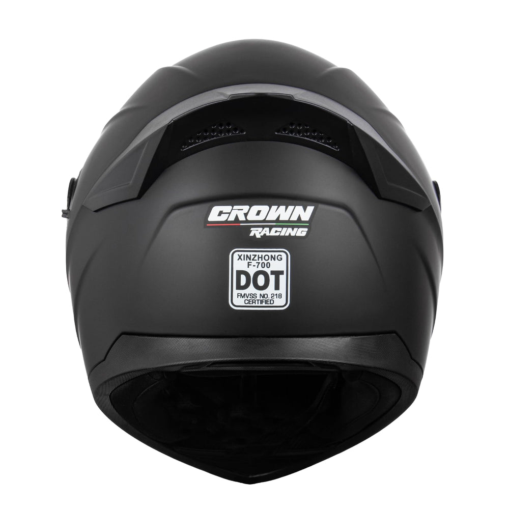 Crown Racing helmet with storage bag for protected transport and storage