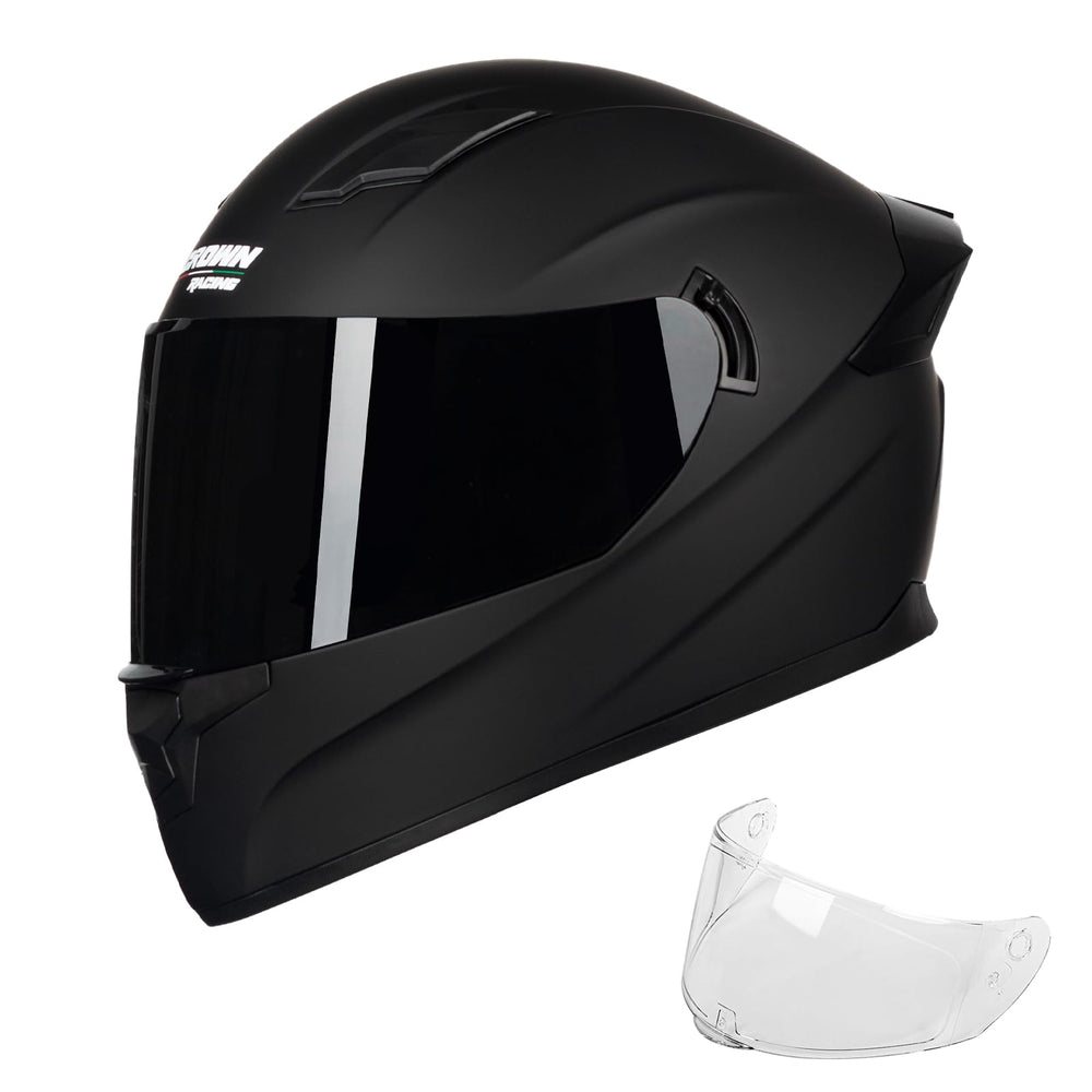Crown Racing F-700 front view showing full-face protection and aerodynamic profile
