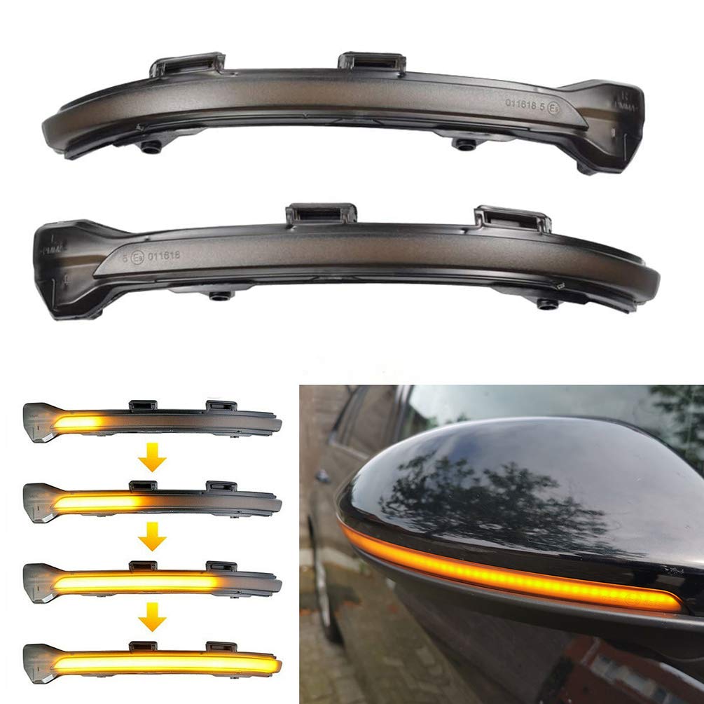 csslyzl front view installed on mirror shows sleek smoke lens and improved visibility
