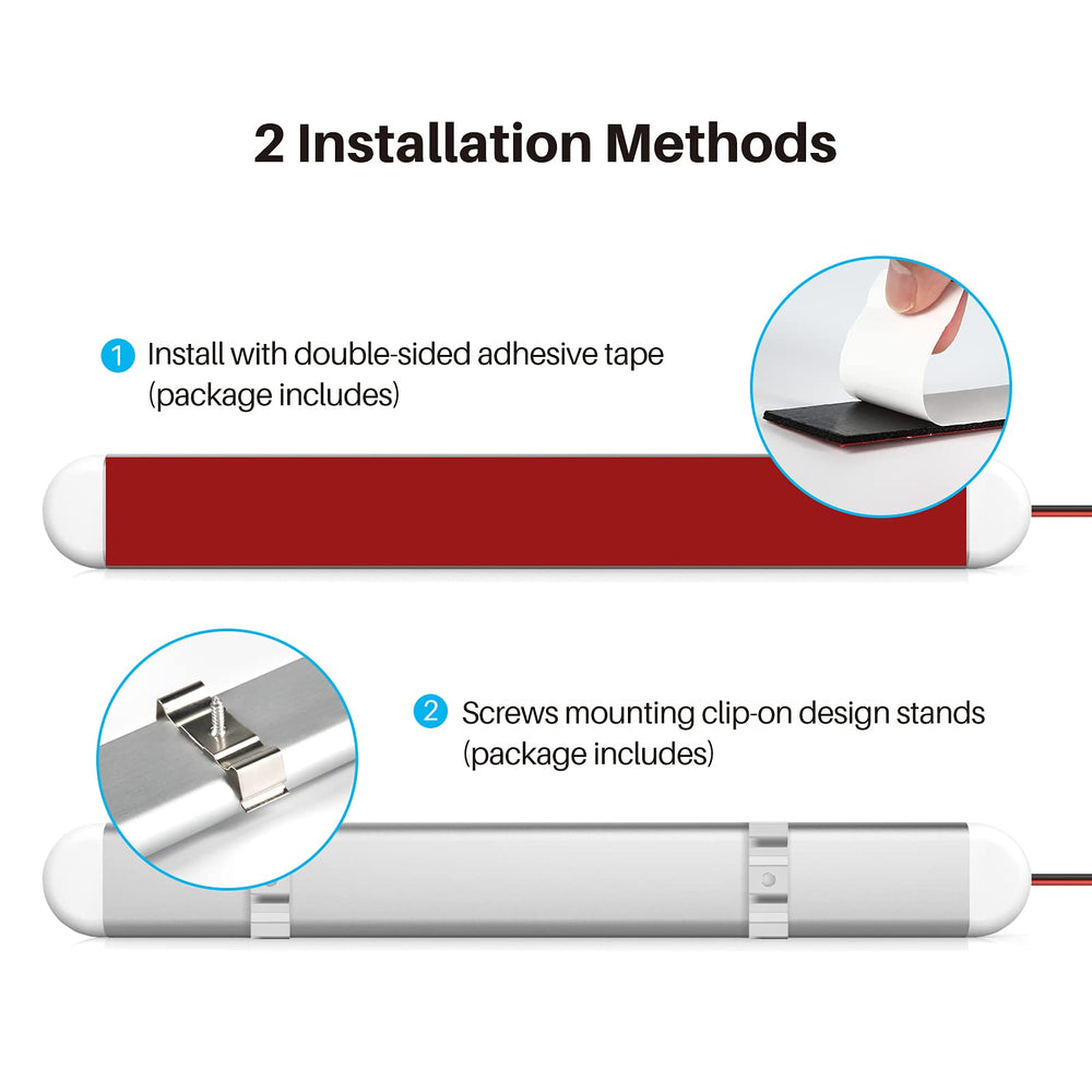 CT CAPETRONIX adhesive strips clips and screws kit, secure installation benefit