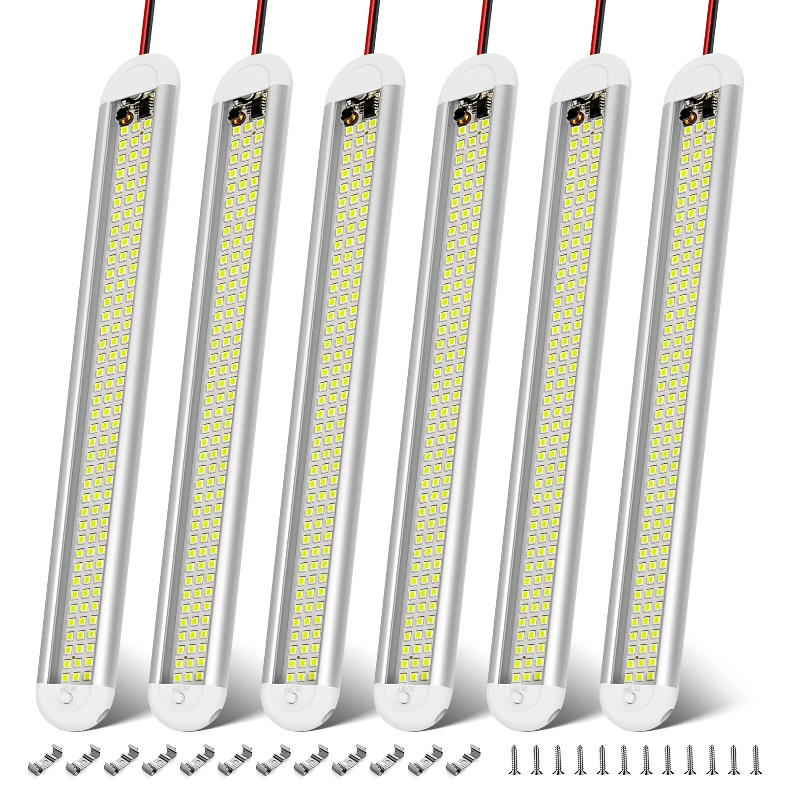 CT CAPETRONIX front view of six-bar pack, bright uniform lighting benefit
