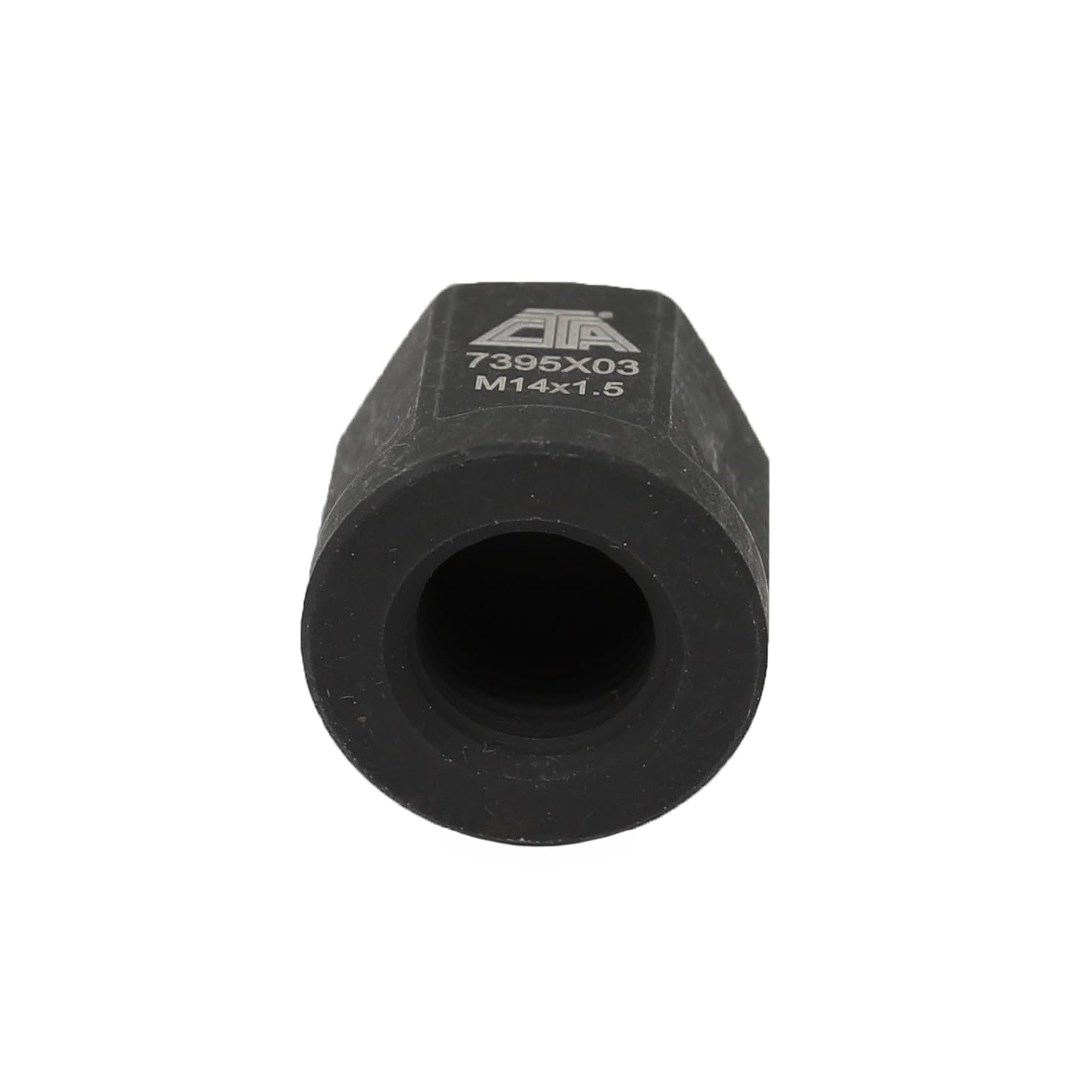 CTA Tools nut beside a standard wrench to show scale and compatibility with shop tools