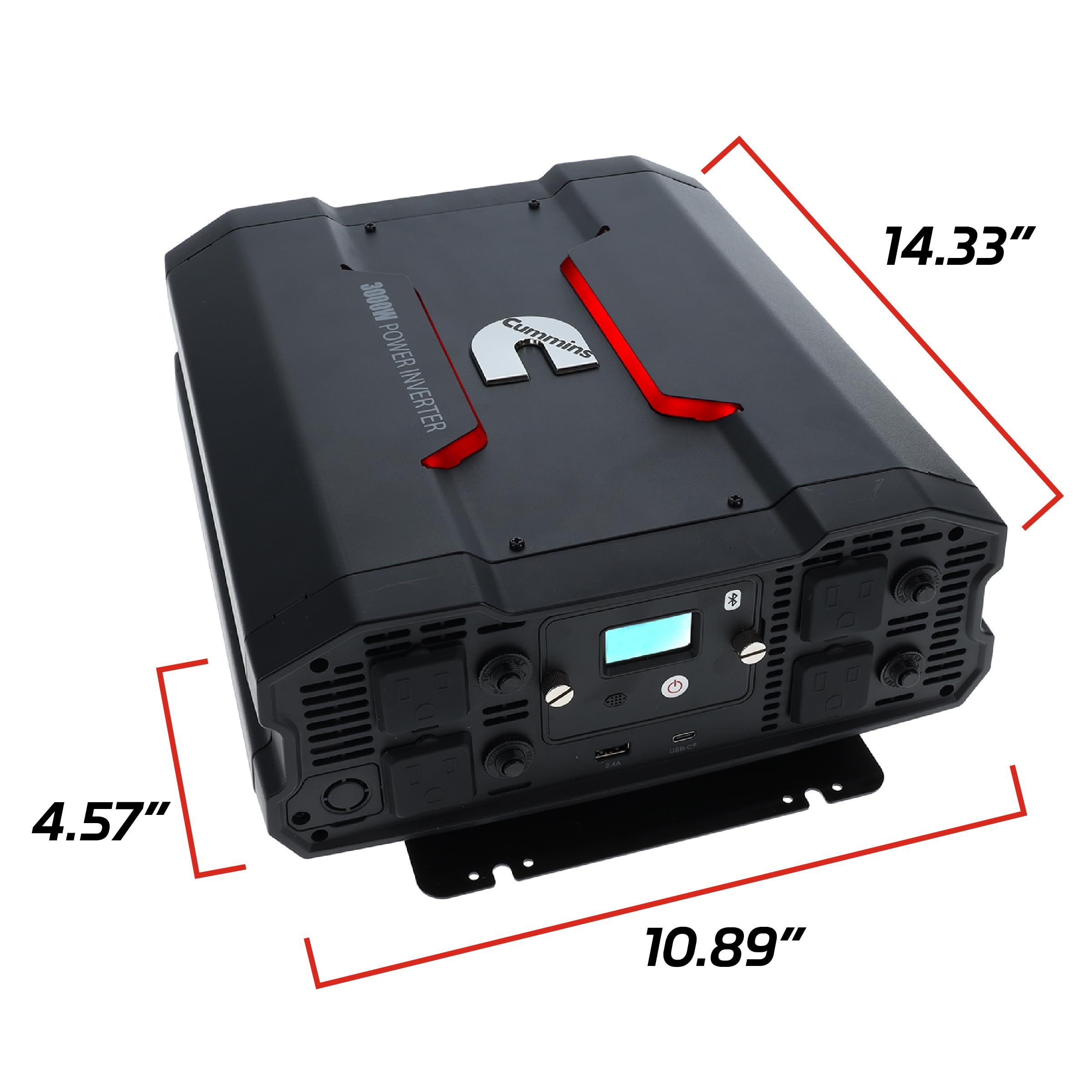 Cummins inverter installed in a truck cabin powering appliances for comfortable travel