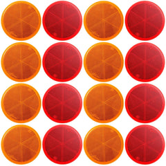 Cunno front view pack showing red and amber reflectors, easy visibility