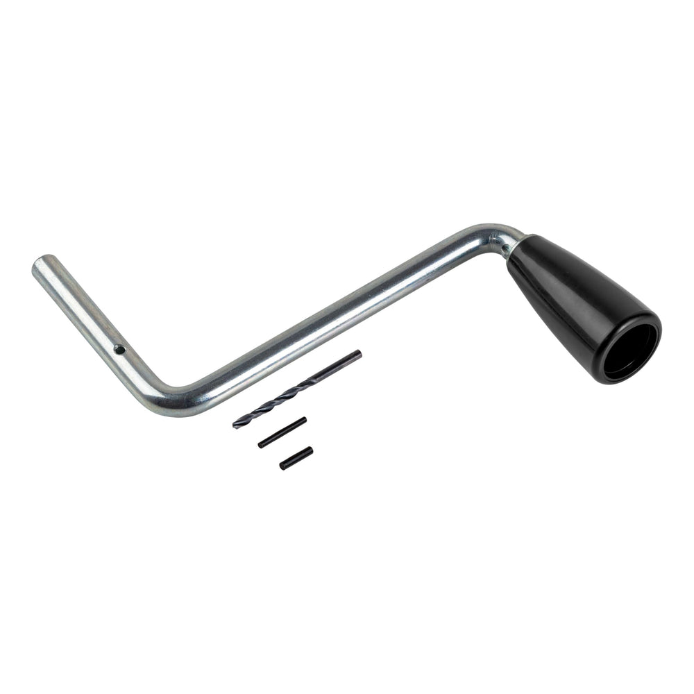 CURT handle close-up of black plastic grip offering comfortable control while towing