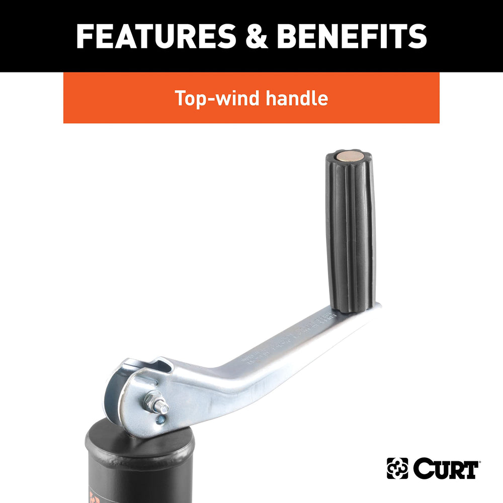 CURT 28250 zinc-plated and black powder coat finish protecting against rust