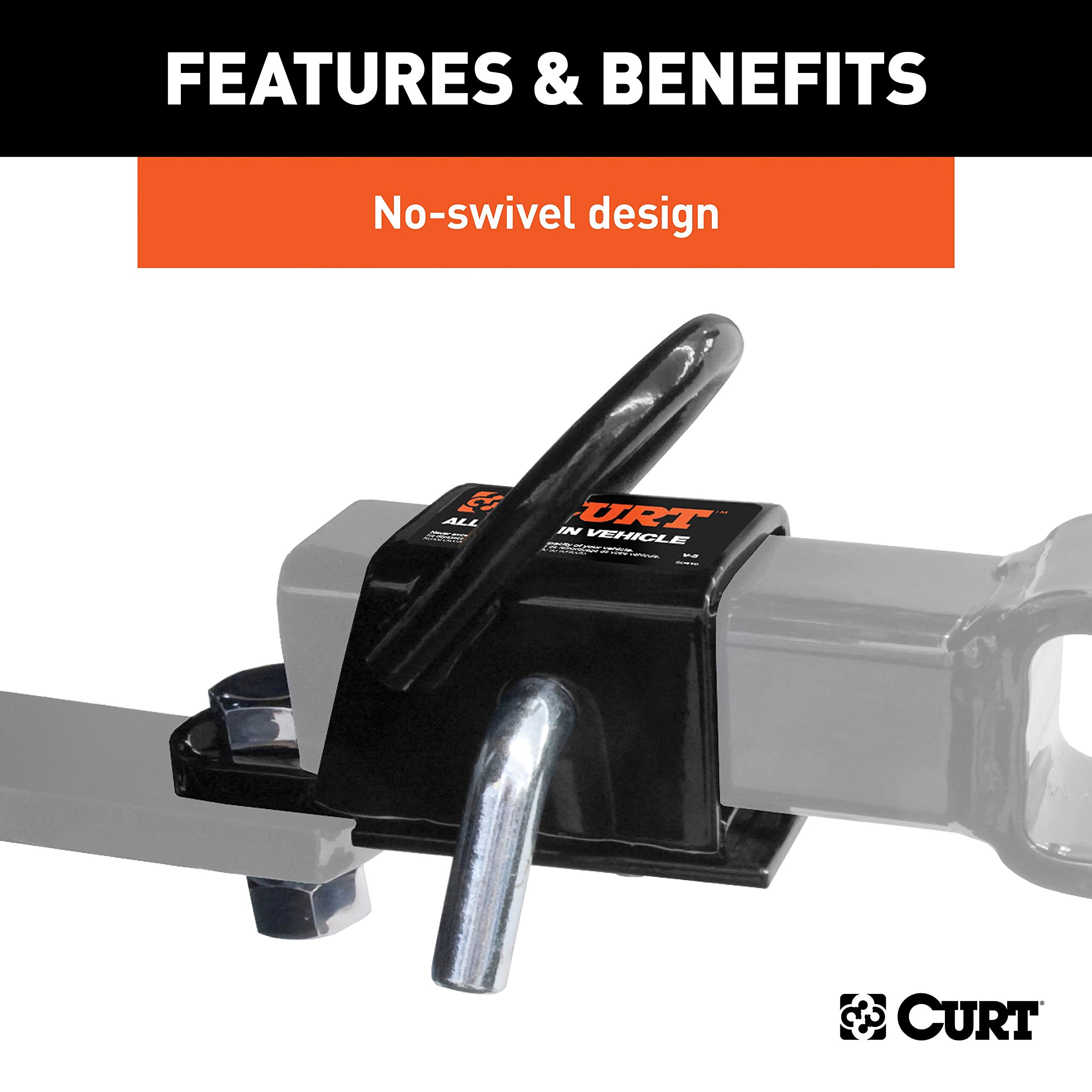 CURT 45006 packaging and hardware showing included components benefit