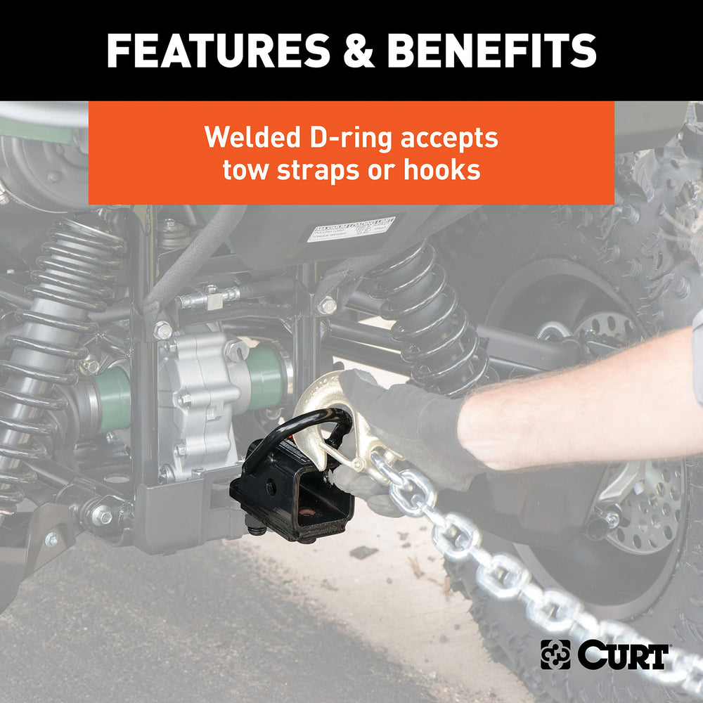 CURT 45006 with ball mount attached showing towing readiness benefit