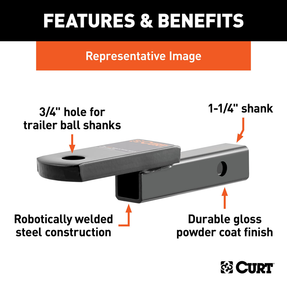 CURT 45018 powder coat texture emphasizing CURT corrosion resistance benefit