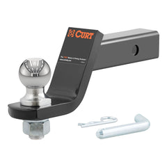 CURT 45056 front view showing assembled ball mount and durable finish for quick towing