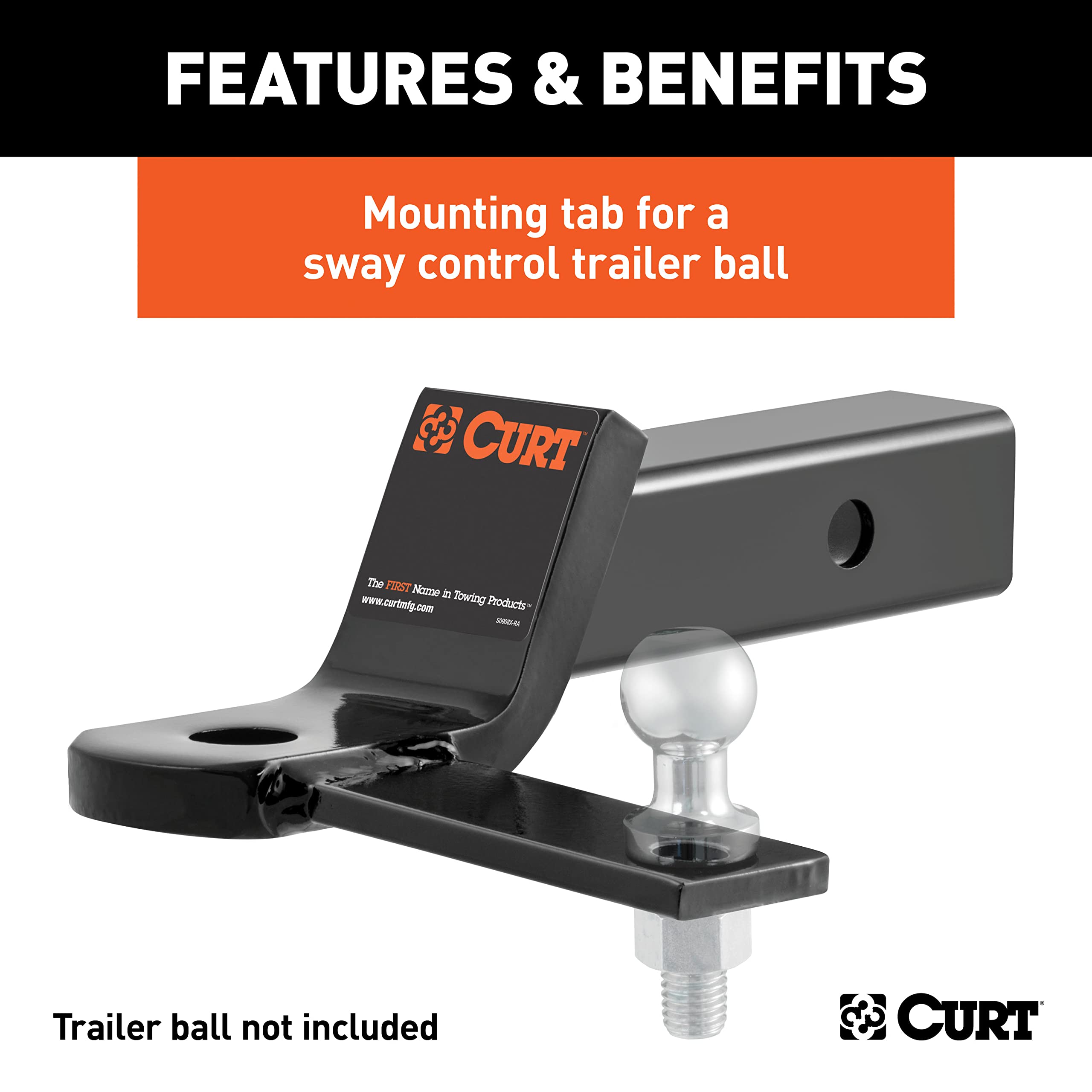 CURT 45820 installed in a 2x2 receiver demonstrating easy installation