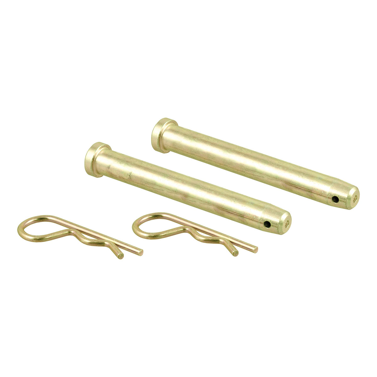 CURT replacement pins and clips front view showing two pins and two clips, restores secure fit