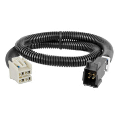 CURT 51452 front connector showing vehicle plug and clean fit benefit
