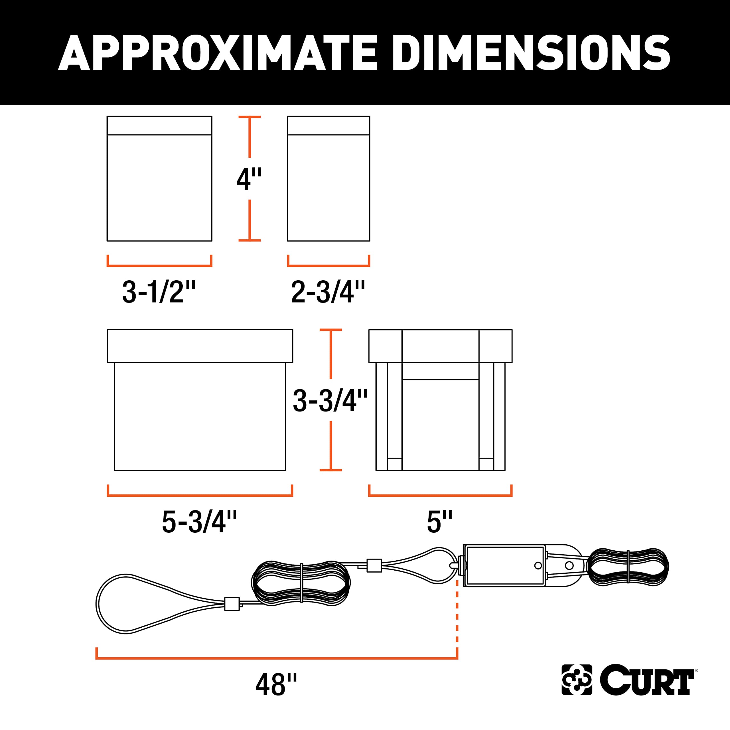 CURT close-up of side-load battery case highlighting easy access and weather resistance