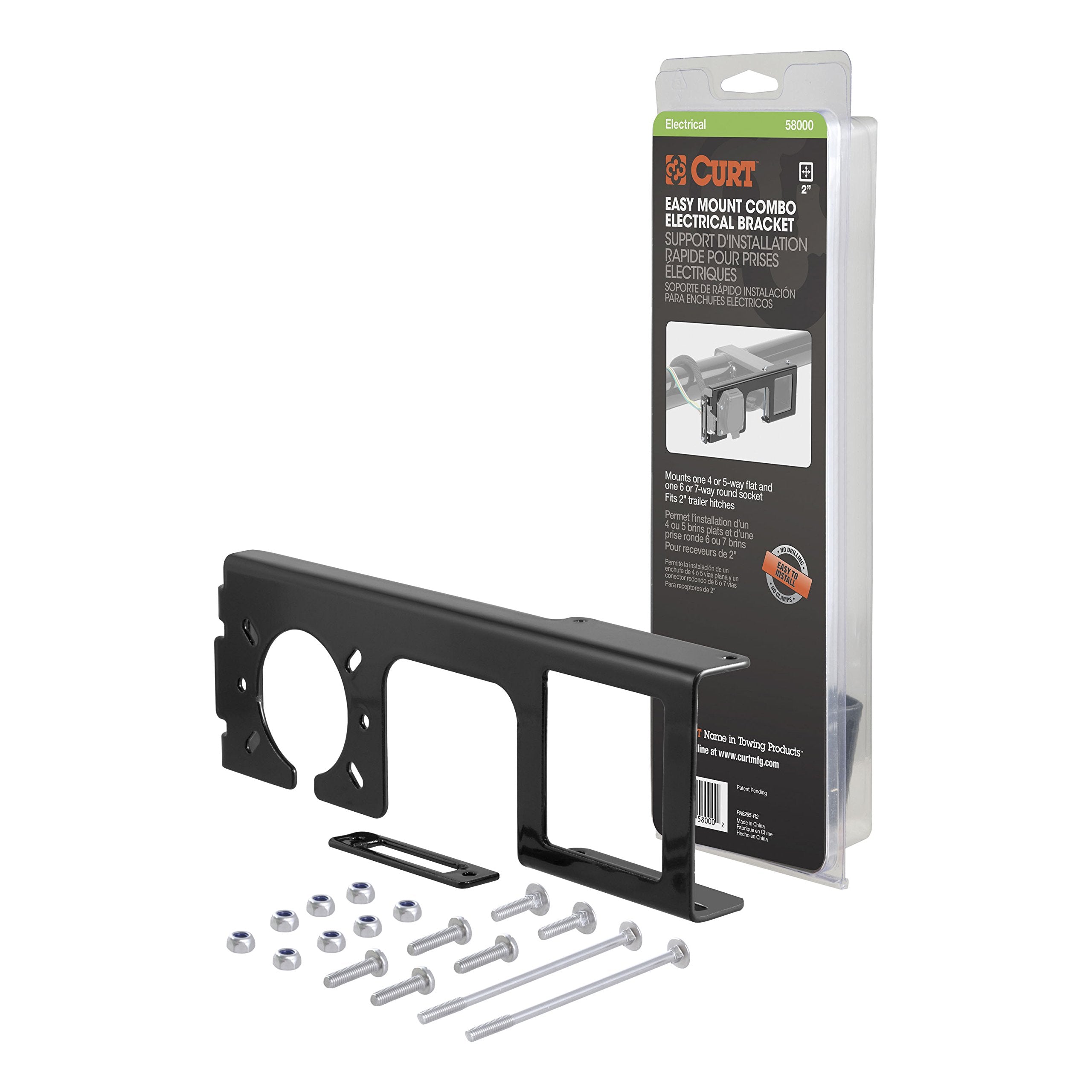 CURT 58000 powder-coat finish detail highlighting corrosion resistance and long life
