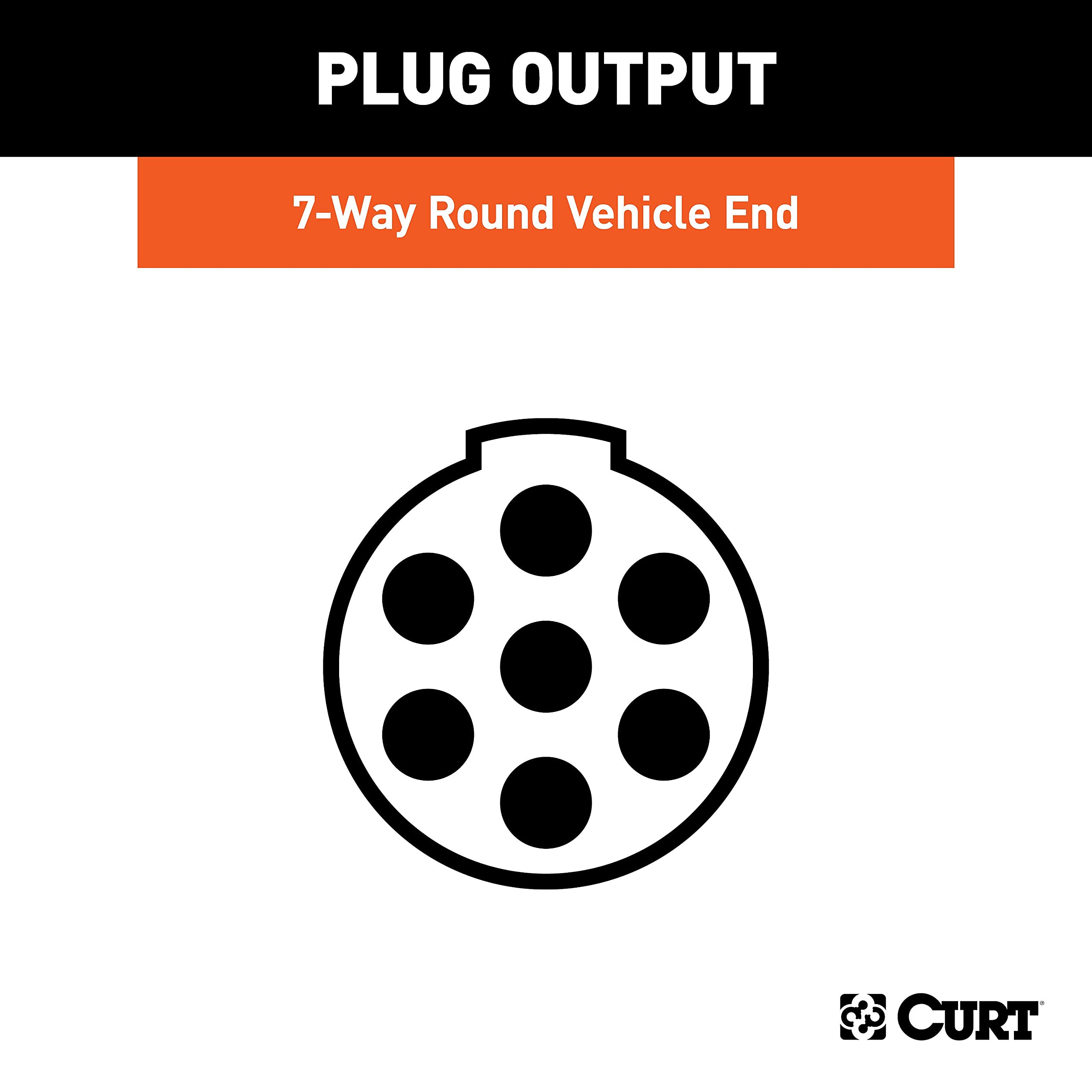 CURT 58170 mounted on vehicle near hitch for clear size and fit reference