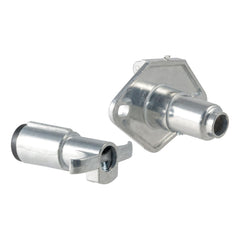 CURT 58671 front view plug and socket showing complete kit and secure connection benefit