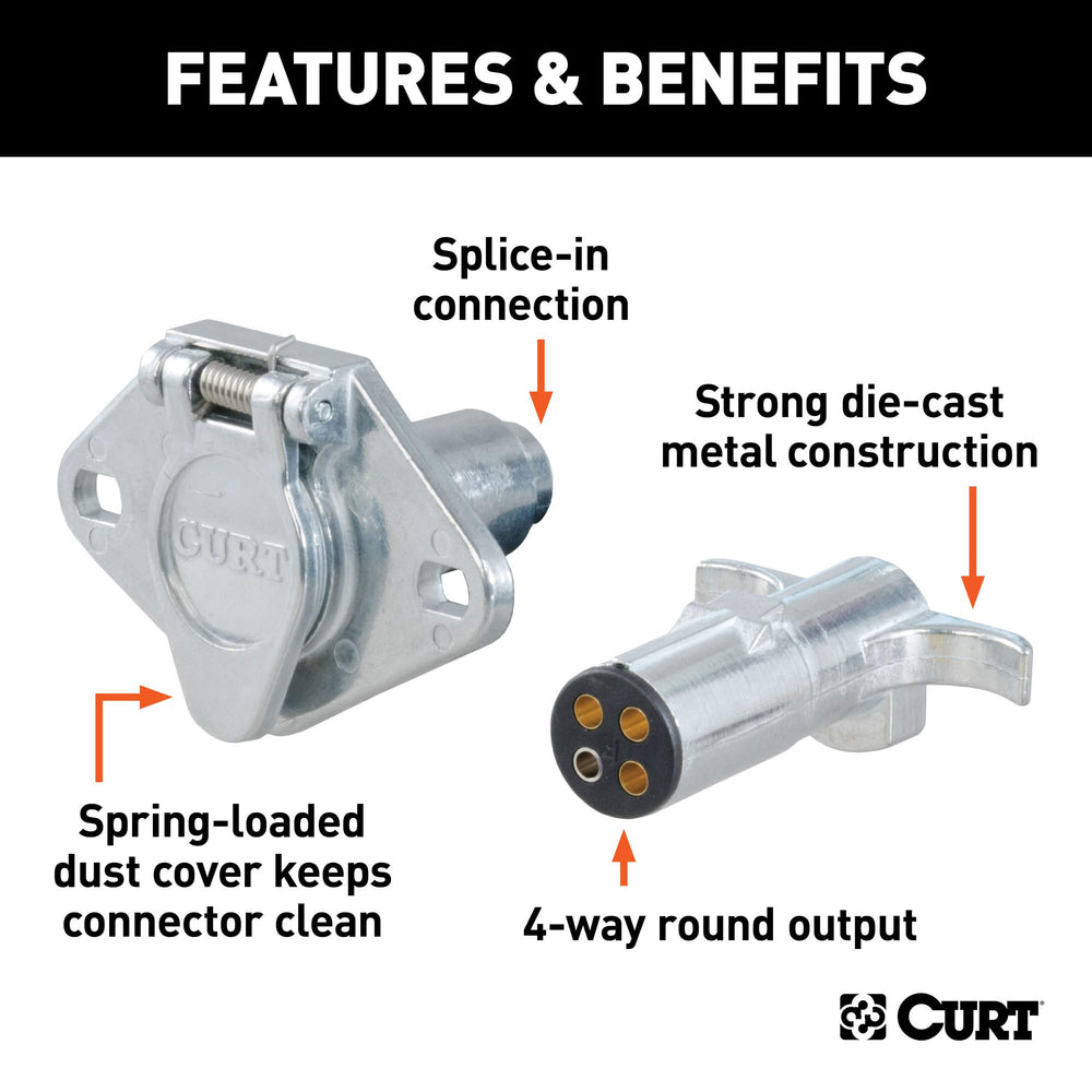 CURT 58671 concealed terminal detail highlighting corrosion protection and longer life