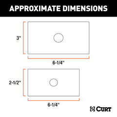 CURT close-up of carbon steel texture and carbide powder coat protection