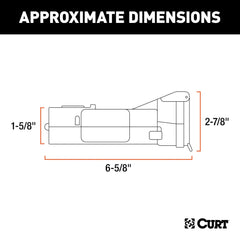 CURT Echo connected to a 7-way plug demonstrating quick tool-free installation