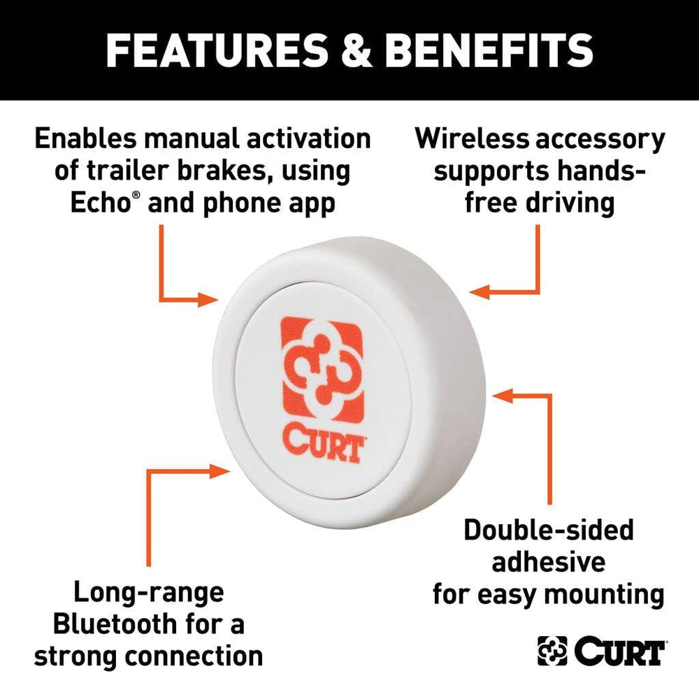 CURT Echo connected to trailer plug illustrating streamlined trailer hookup