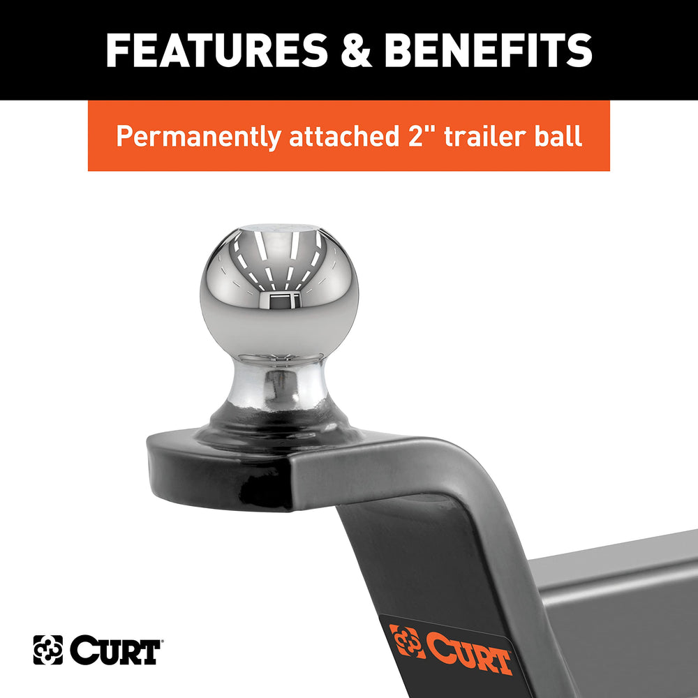 CURT Fusion 45155 mounted in a truck receiver demonstrating secure fit and use