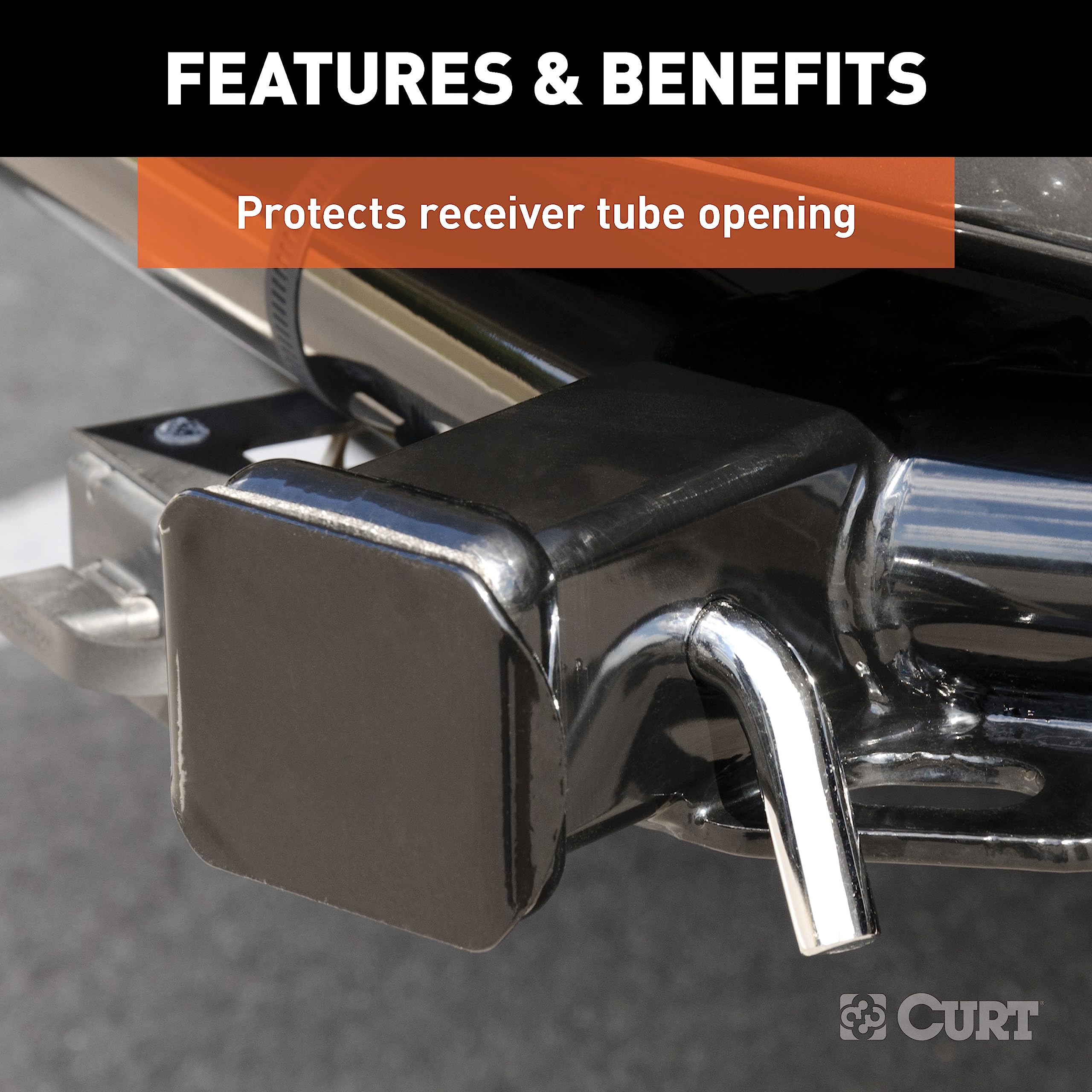 CURT close-up of powder-coat finish showing corrosion resistance benefit