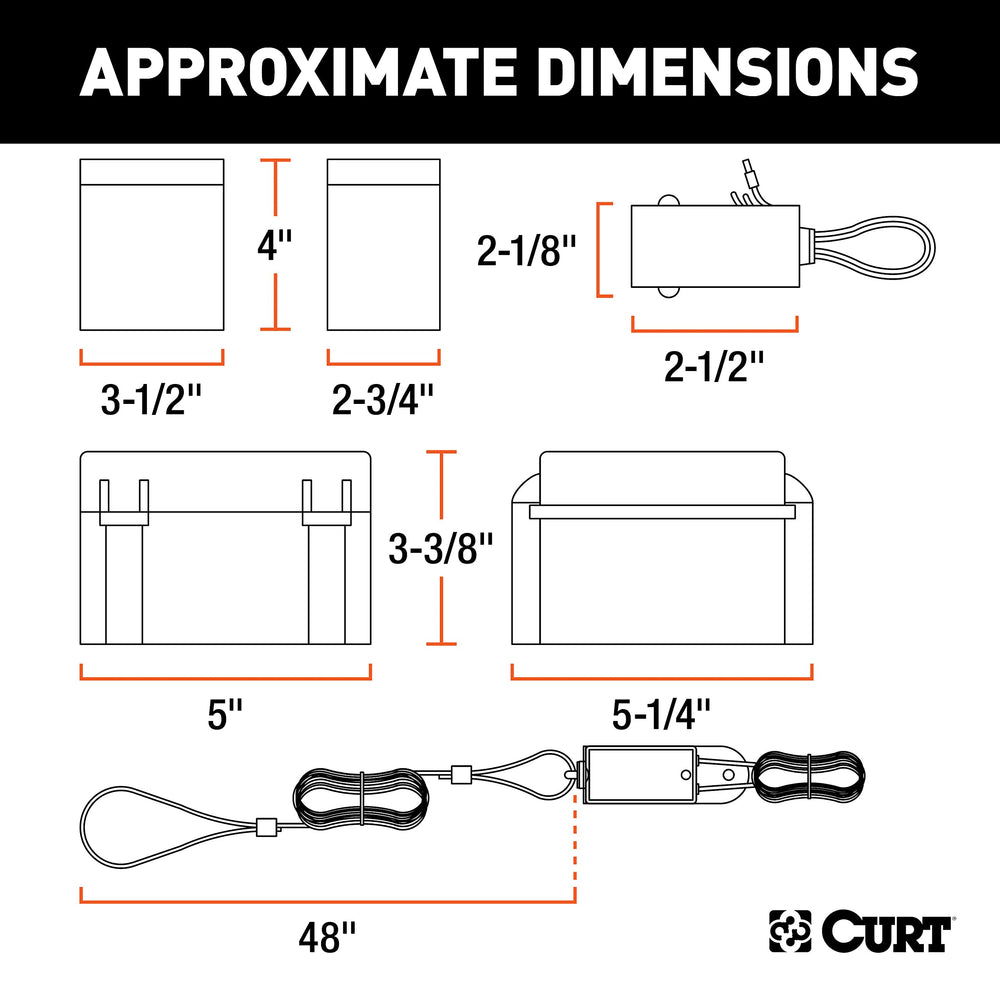 CURT lockable battery case protecting battery from weather and tampering