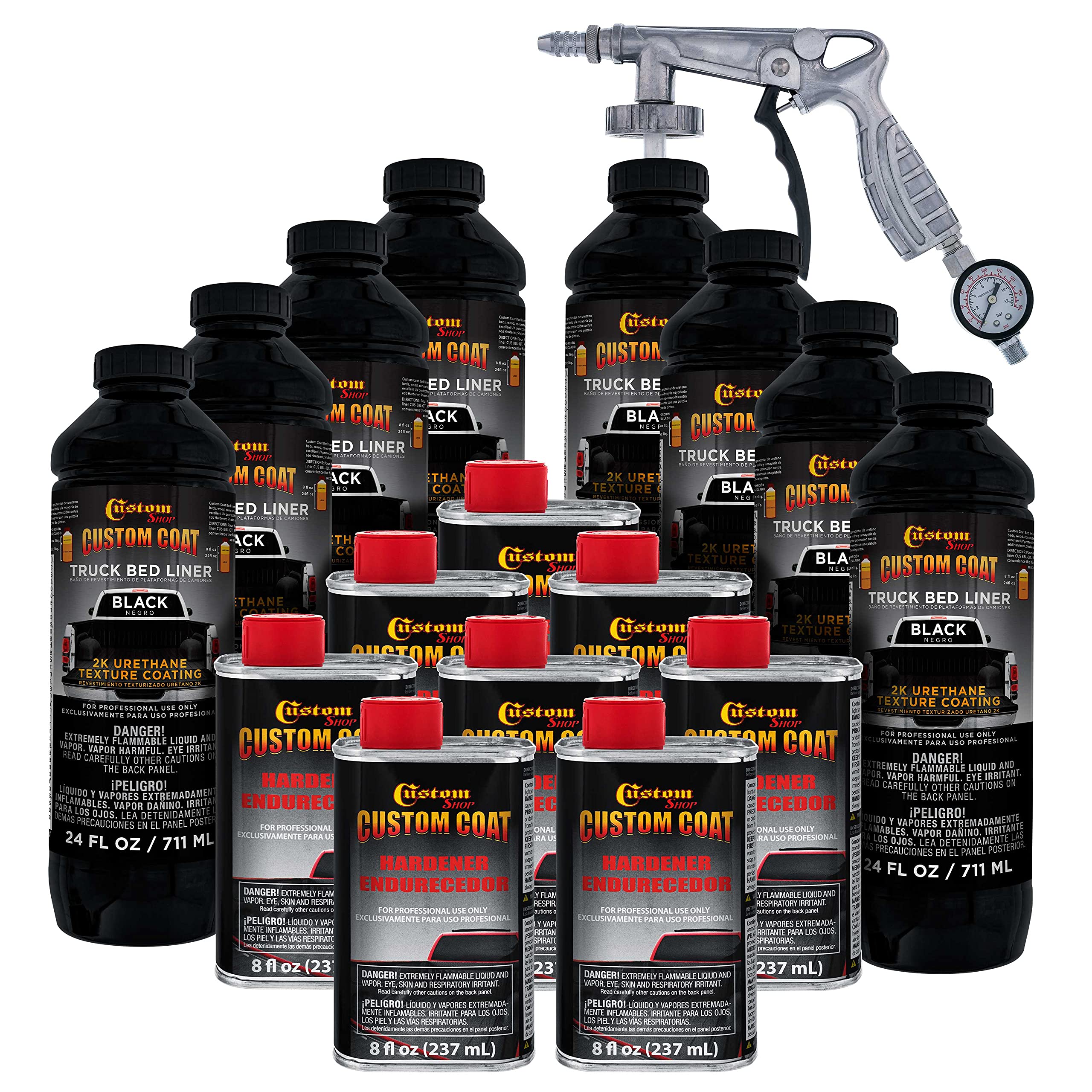 Custom Coat front packaging showing kit components and benefit: ready-to-use