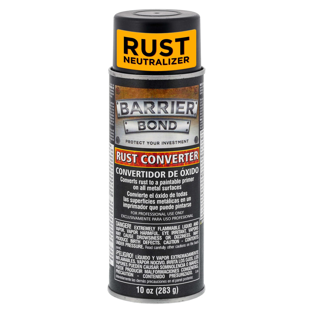 Custom Shop Barrier Bond aerosol can front view showing product branding and size