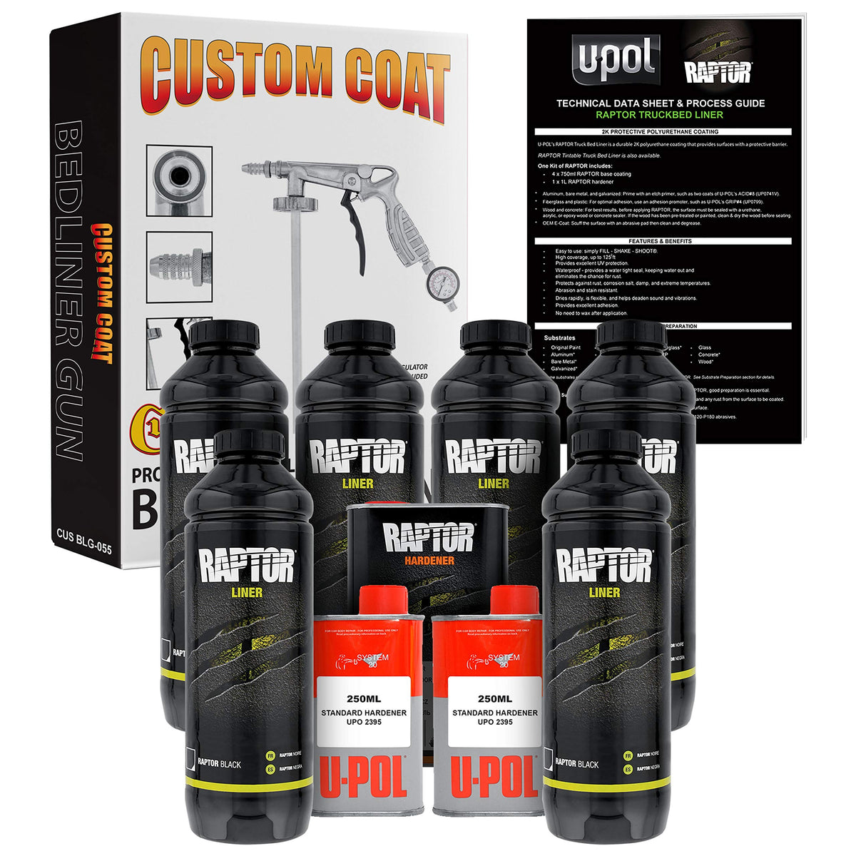 Custom Shop front packaging showing kit components and clear product labeling for quick identification