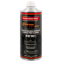 Custom Shop KW901 front can showing product and quick clean benefits