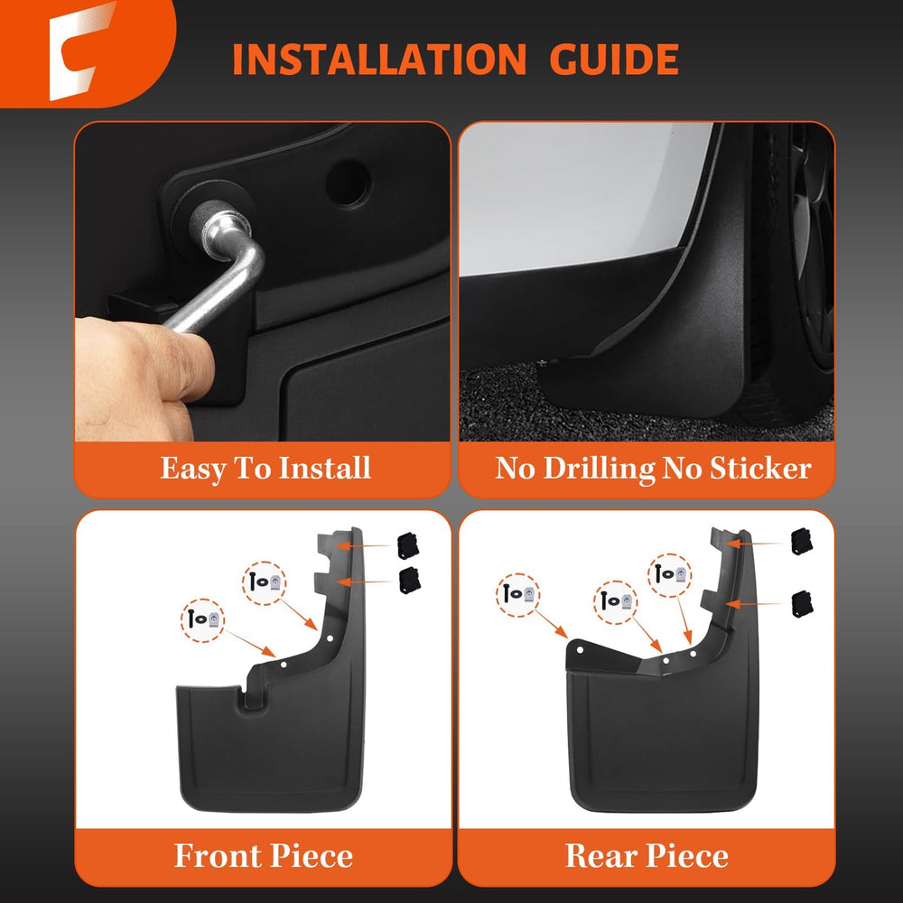 Cusvivid mud flap next to ruler showing compact size and precise fit