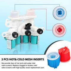 Cusvivid W11165546 included hot and cold mesh inserts for clog protection