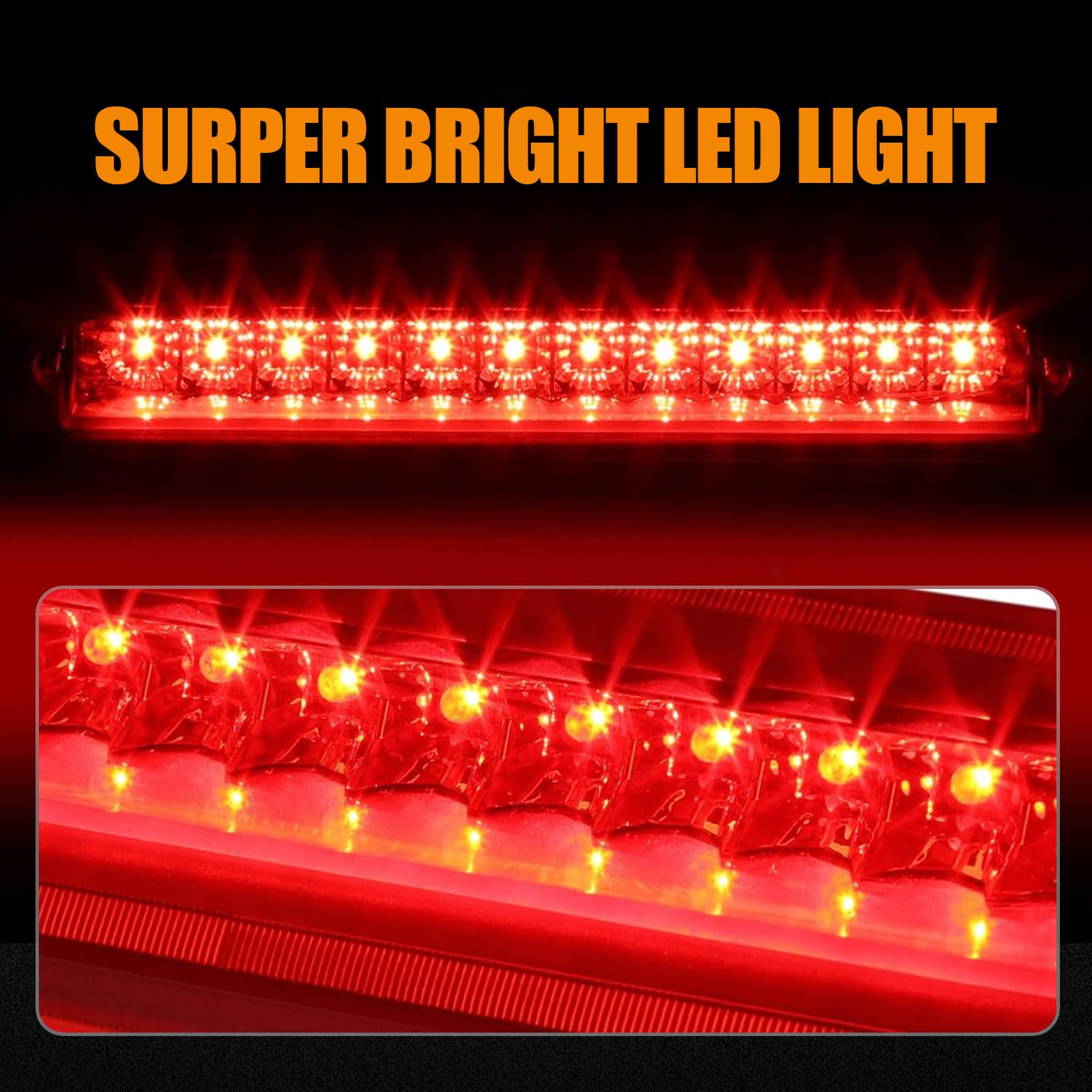 Cxdar close-up of LED lens and seal highlighting durability and weather resistance benefit