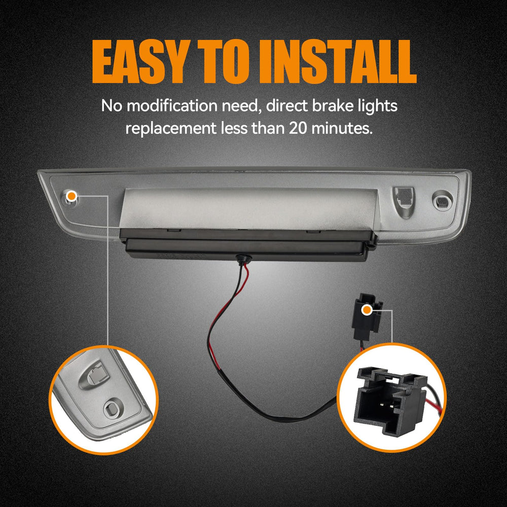 Cxdar installed in vehicle center high-mount showing correct fitment