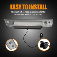 Cxdar installed in vehicle center high-mount showing correct fitment