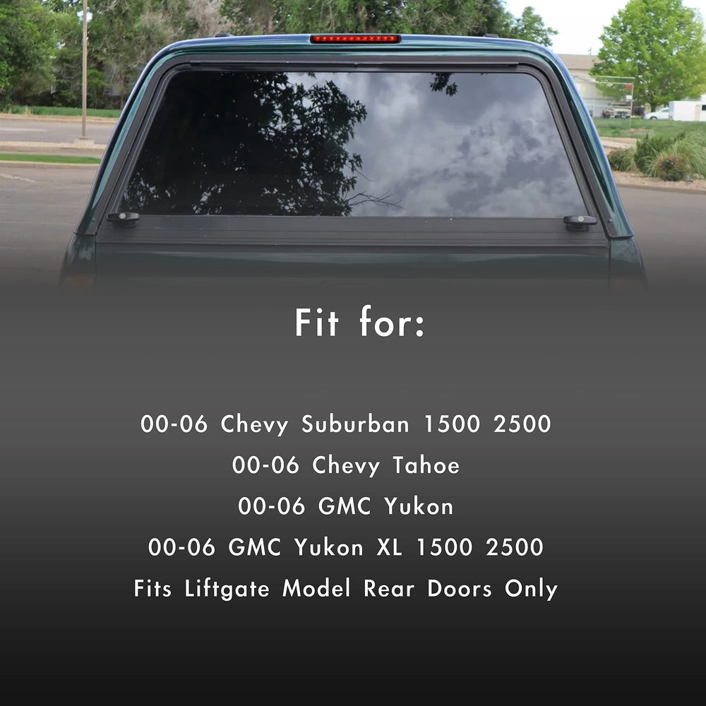 Cxdar installed on Chevy Suburban liftgate restoring center brake visibility