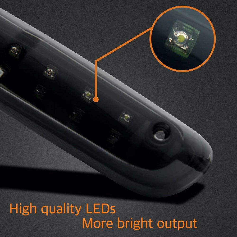 Cxdar LED array detail displaying red and white LEDs for better signaling and cargo light